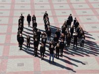 Flashmob of gratitude to the Armed Forces of Ukraine from the Educational and Scientific Institute of International Relations and National Security.